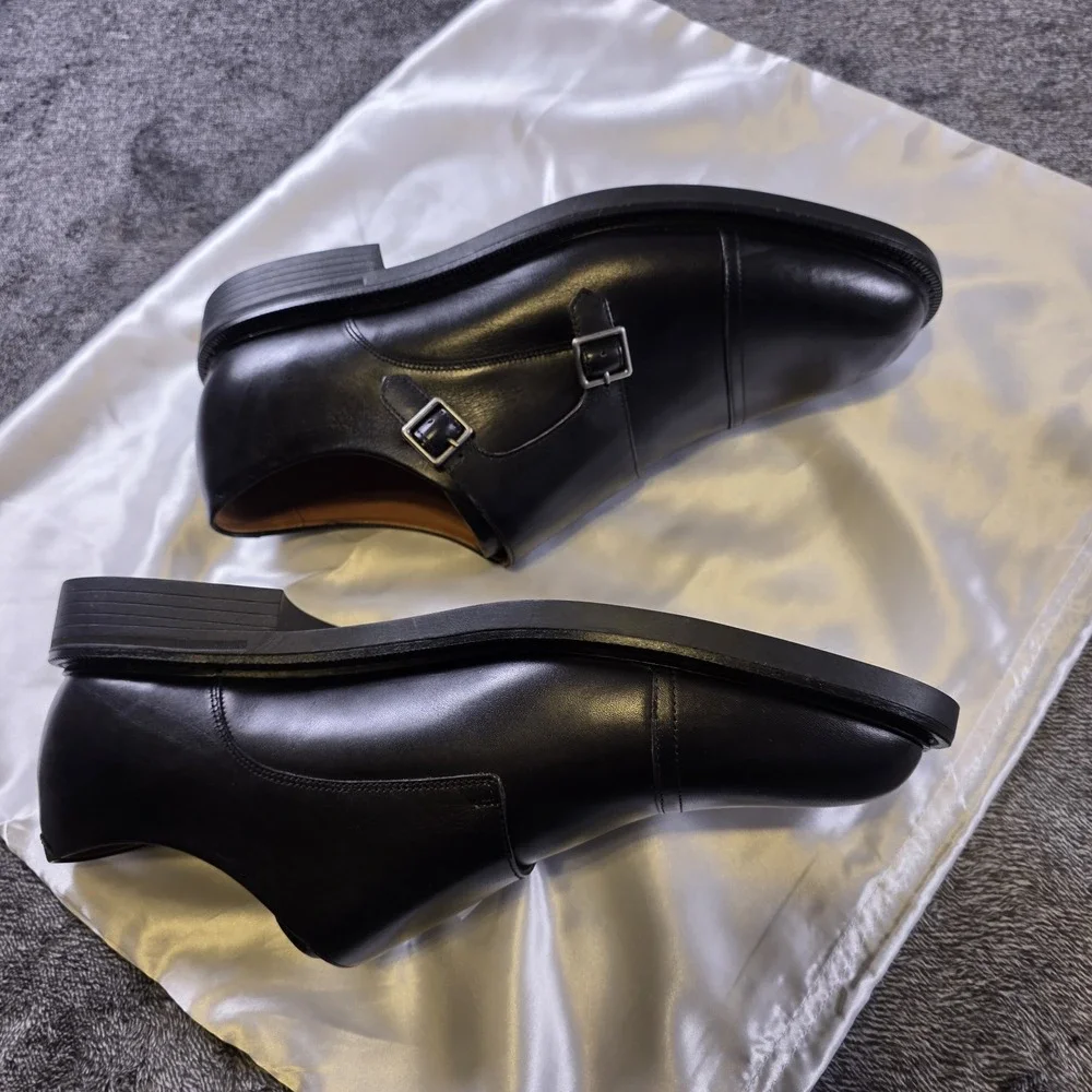 Polo Ralph Lauren Asher Double Monk Strap Oxford Leather Dress Shoes Size 13
